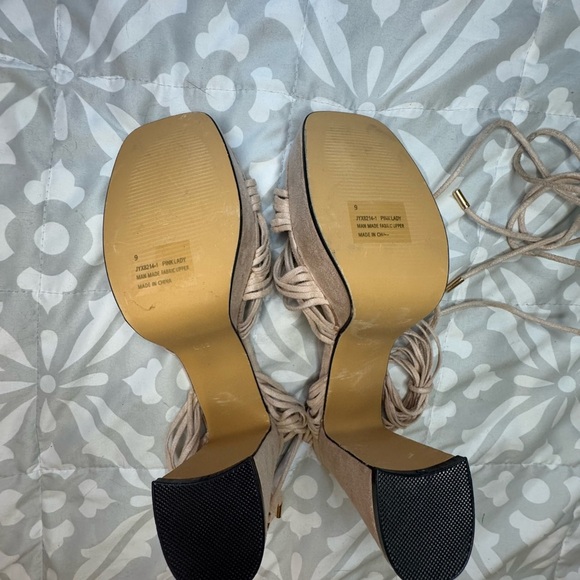 Chic Nude Women's Strappy Heels - Ego - Picture 4 of 5